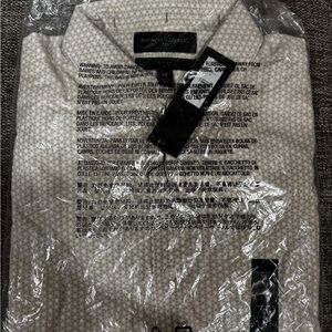 NWT Banana Republic Beige Geometric Men’s Short Sleeve Shirt, M